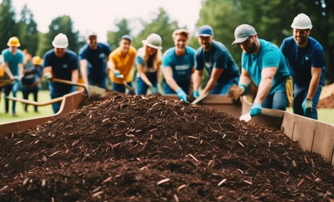 Community Working Bee for Mulching in Grey Lynn Park