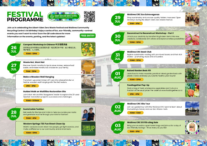 Waiorea festival programme